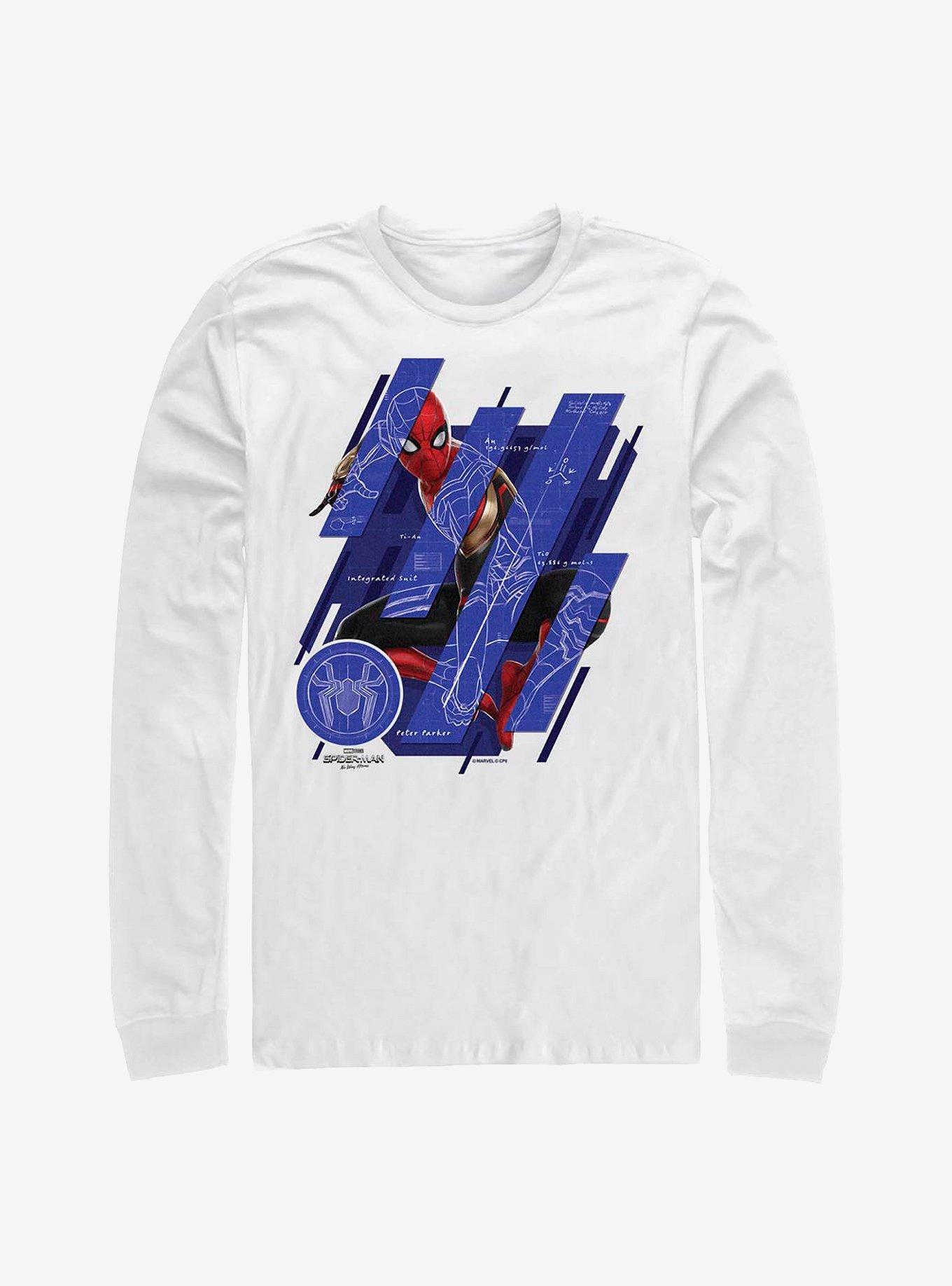 Marvel Spider-Man Schematic Panels Long-Sleeve T-Shirt, , hi-res