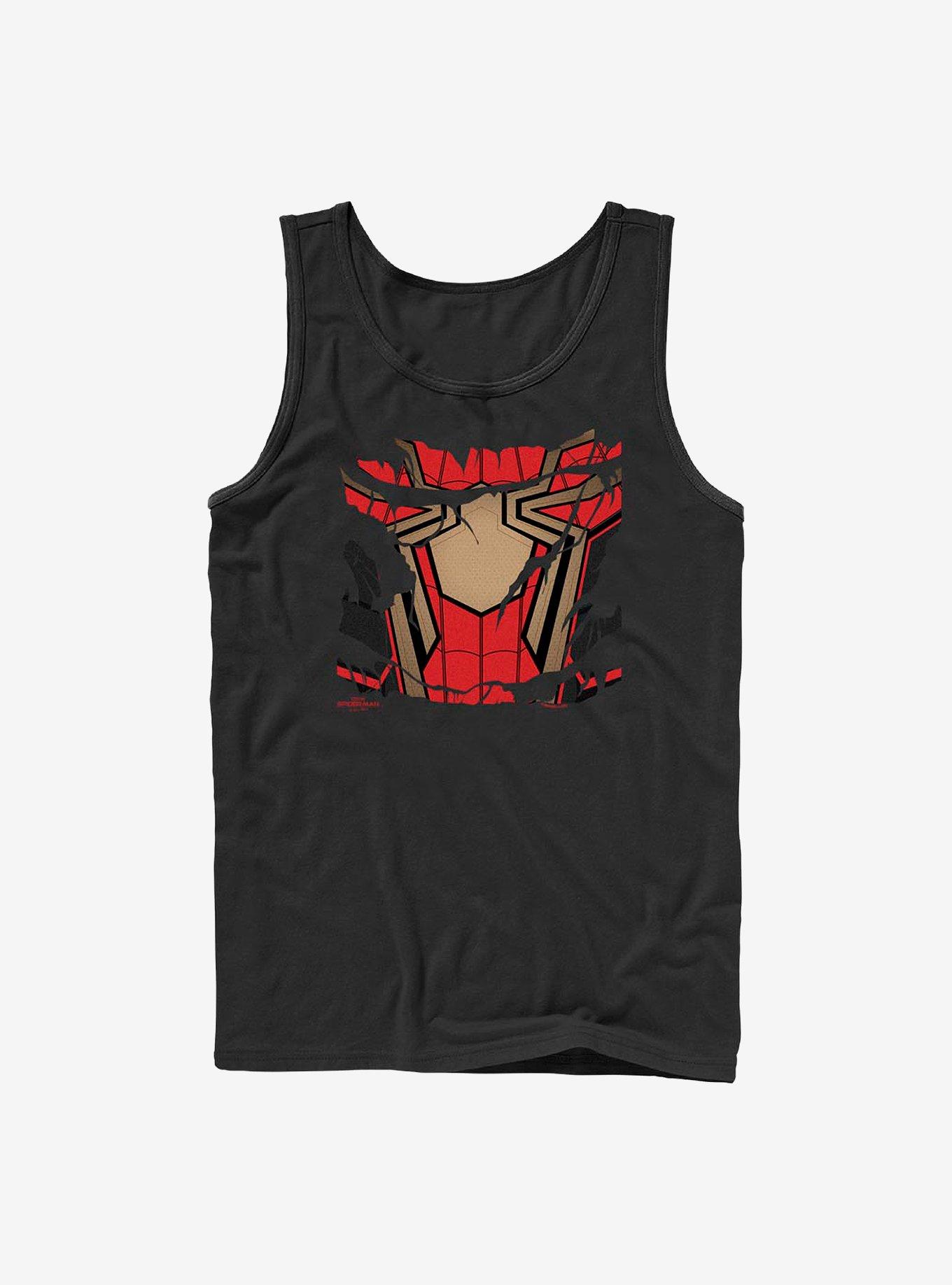 Marvel Spider-Man Ripped Spidey Suit Tank, BLACK, hi-res