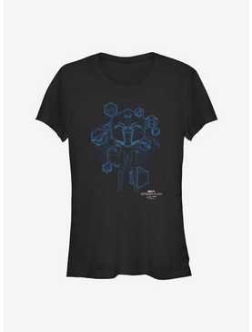 Marvel Spider-Man Blue Print Ready Girls T-Shirt, , hi-res