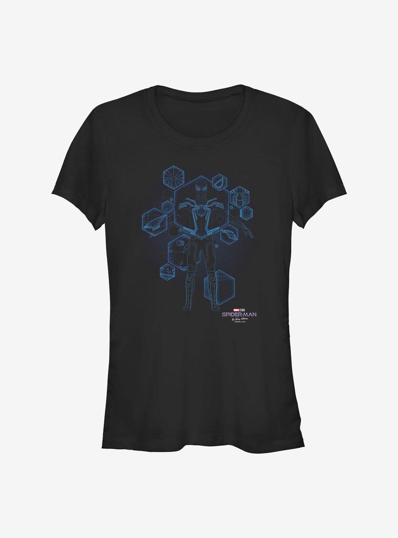 Marvel Spider-Man Blue Print Ready Girls T-Shirt, , hi-res