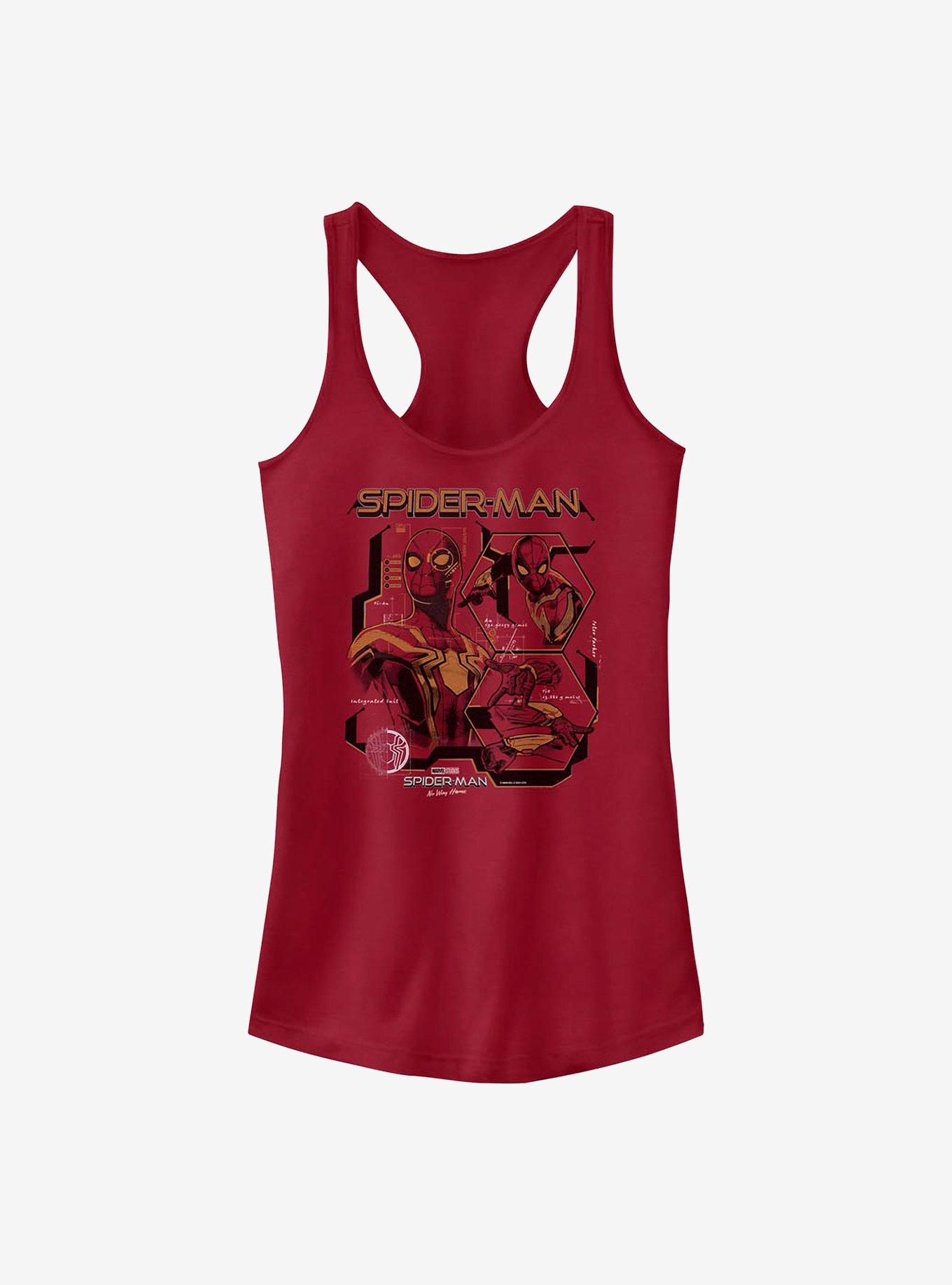 Marvel Spider-Man Suit Notes Girls Tank, SCARLET, hi-res