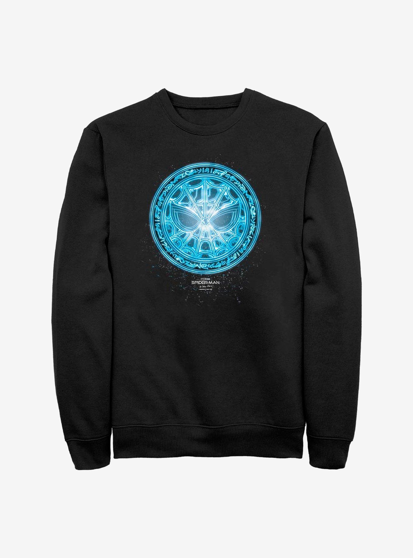 Marvel Spider-Man Blue Spidey Rune Crew Sweatshirt, , hi-res