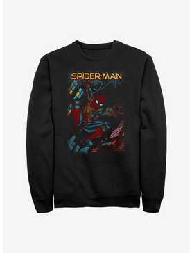 Marvel Spider-Man Slinging Cover Crew Sweatshirt, , hi-res