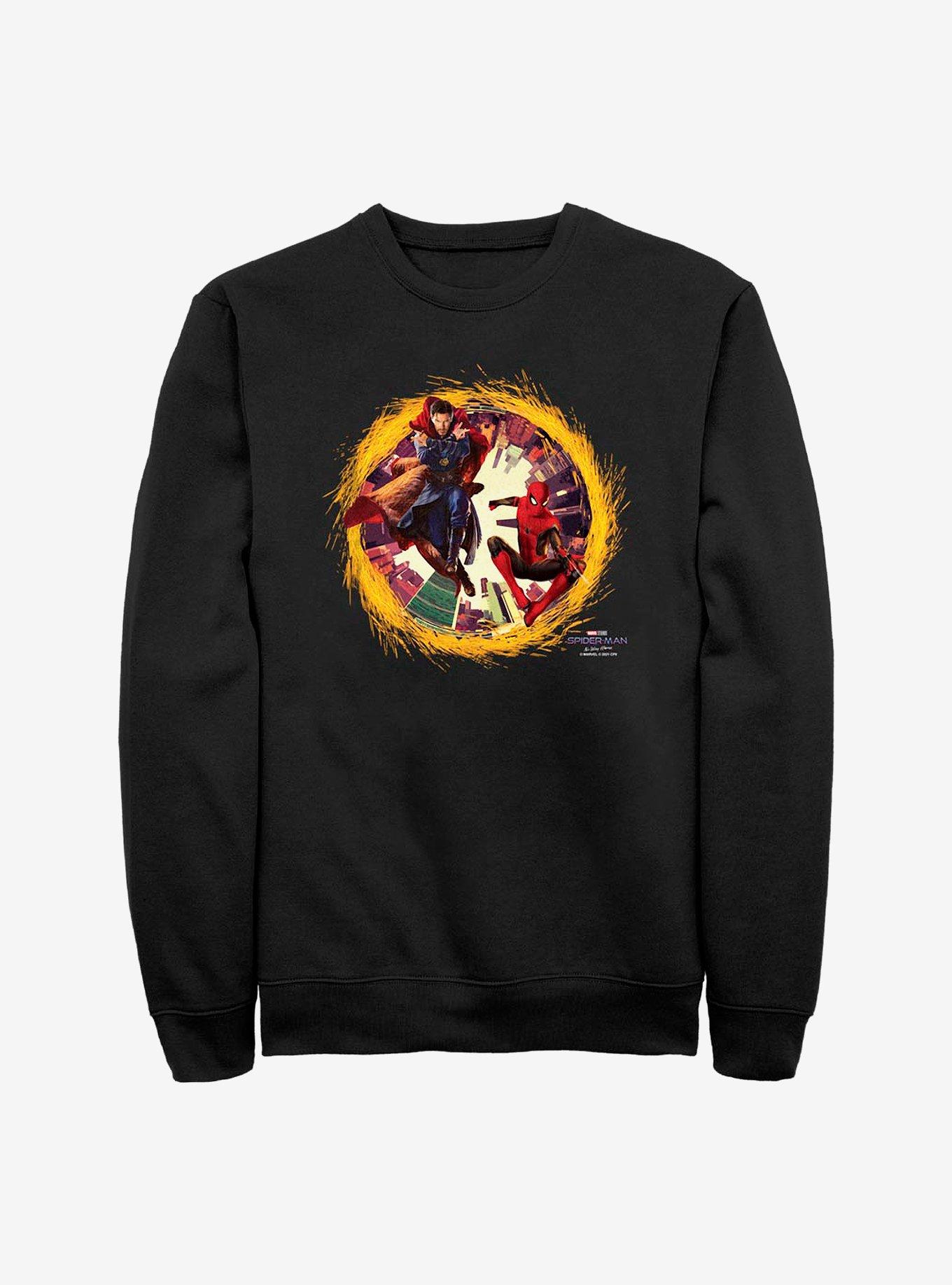 Marvel Spider-Man Spidey Doctor Strange Portal Crew Sweatshirt - BLACK ...