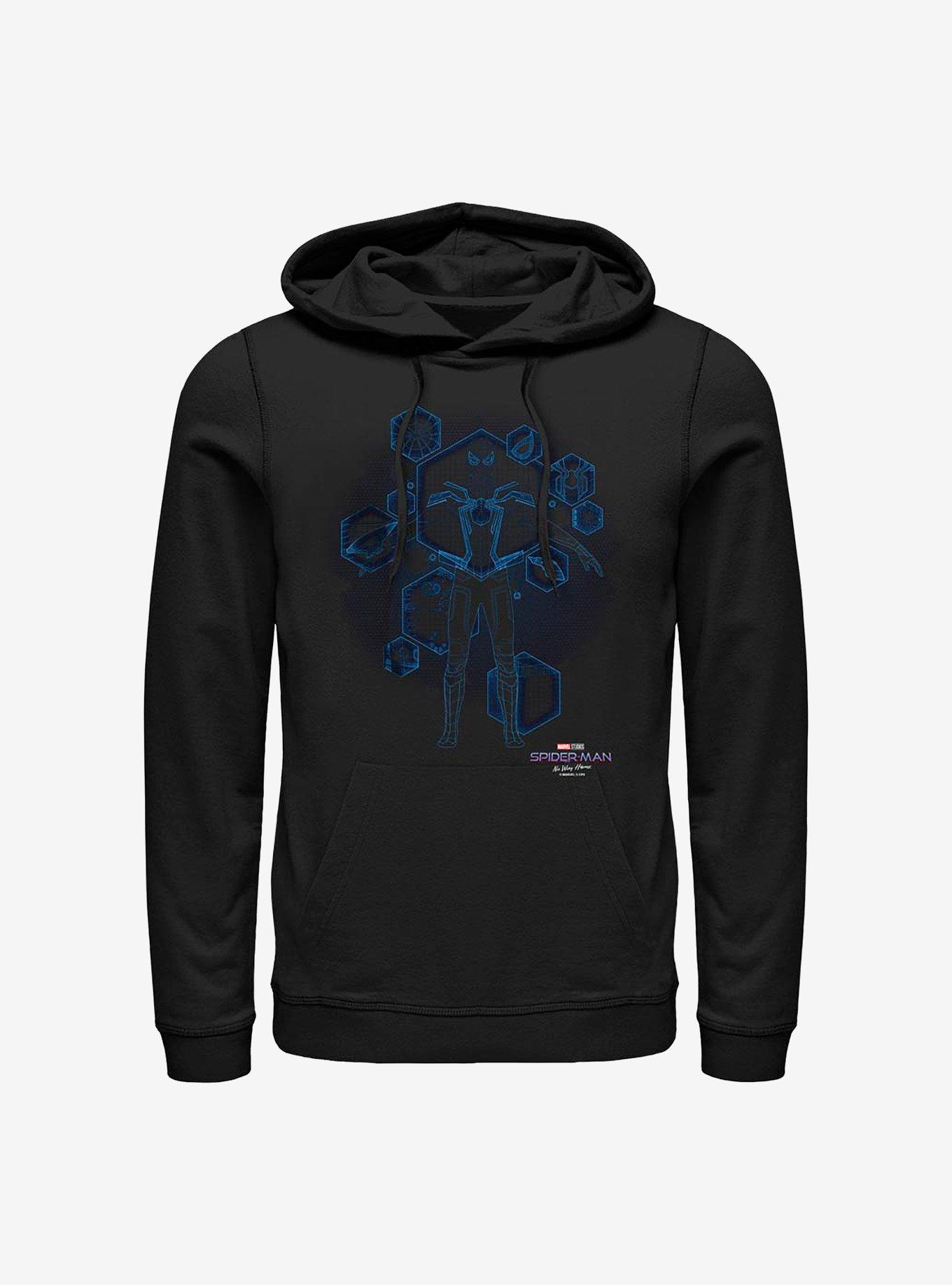 Marvel Spider-Man Blue Print Ready Hoodie, , hi-res