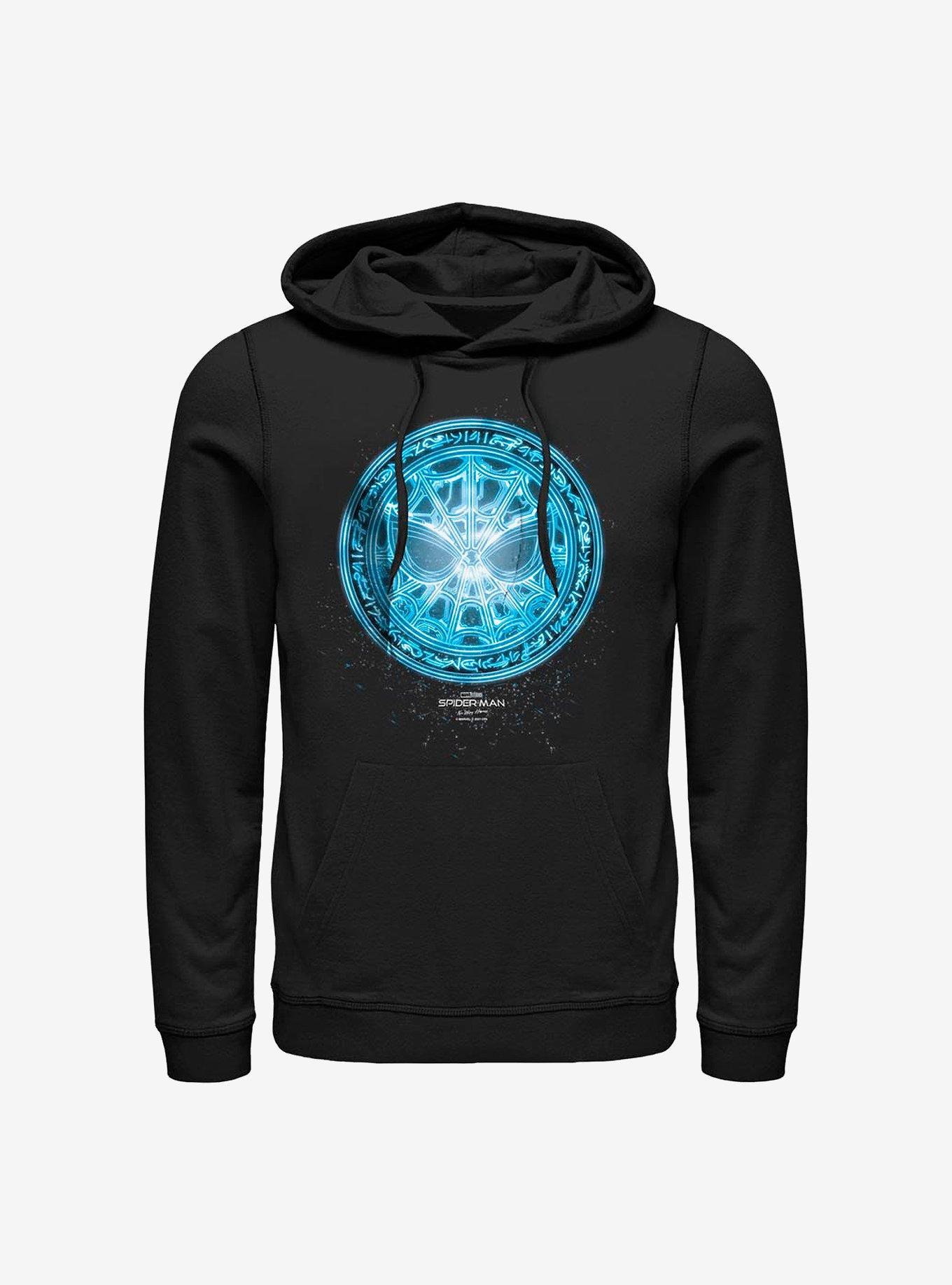 Marvel Spider-Man Blue Spidey Rune Hoodie, BLACK, hi-res