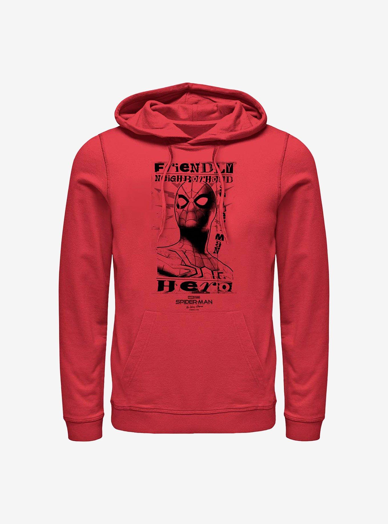 Marvel Spider-Man Friendly Neighborhood Hero Hoodie, RED, hi-res