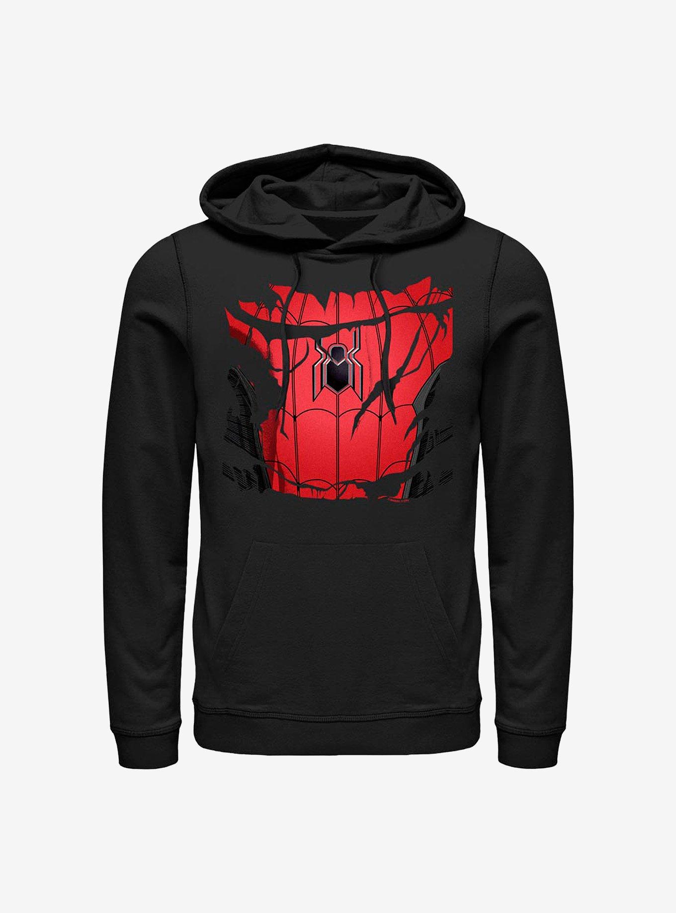 Marvel Spider-Man Spiderman Torn Suit Hoodie, , hi-res