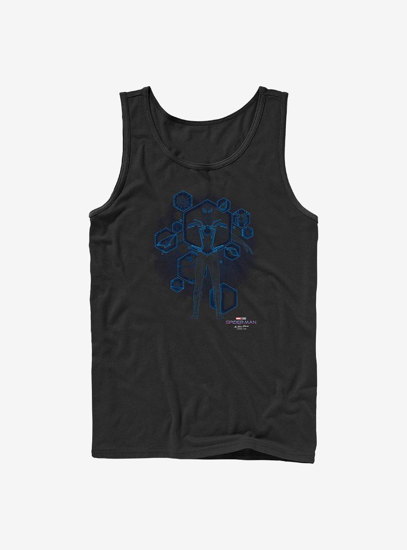 Marvel Spider-Man Blue Print Ready Tank, BLACK, hi-res