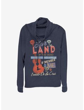 Disney Pixar Coco Live In The Land Of The Dead Cowlneck Long-Sleeve Girls Top, , hi-res