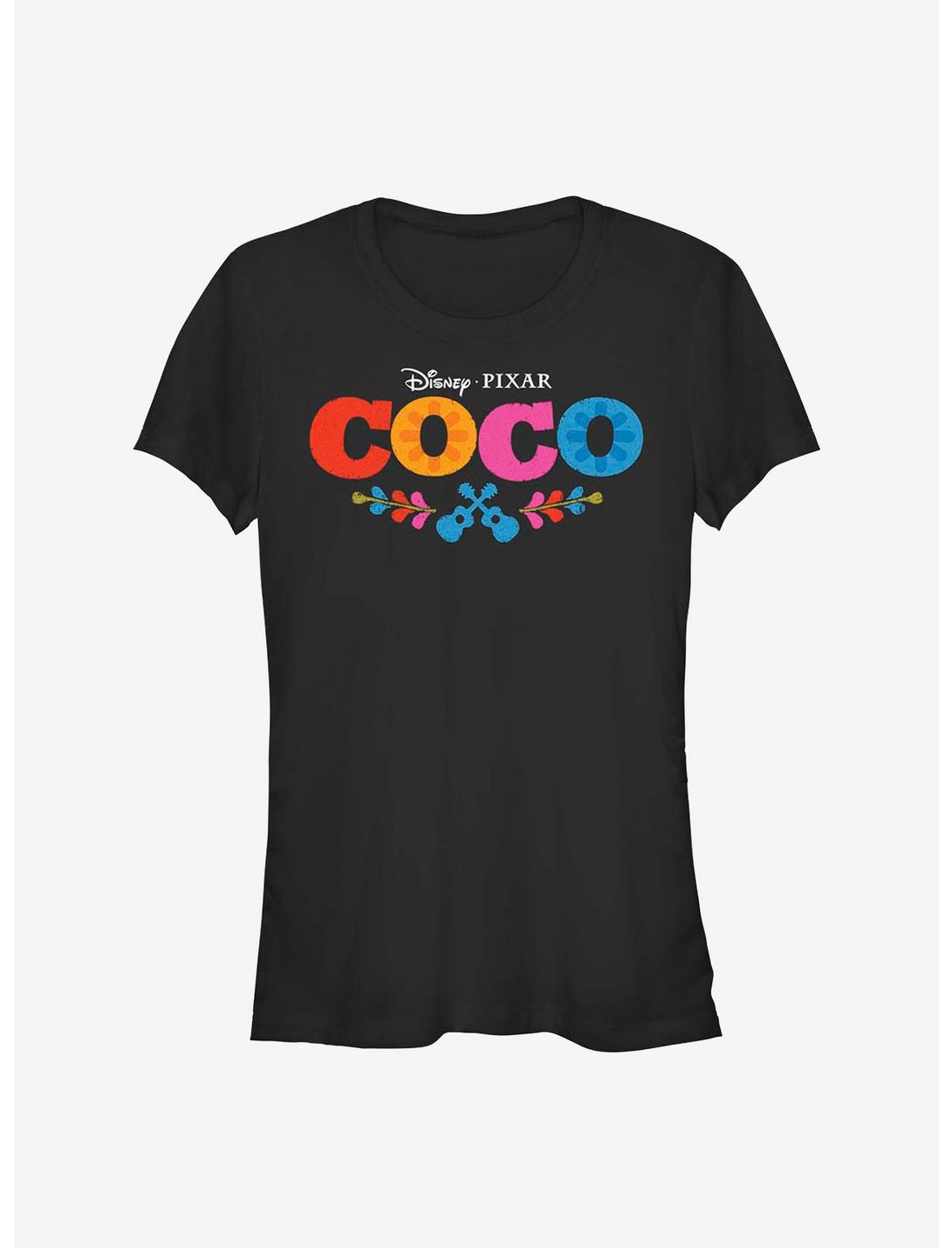 Disney Pixar Coco Logo Girls T-Shirt, BLACK, hi-res