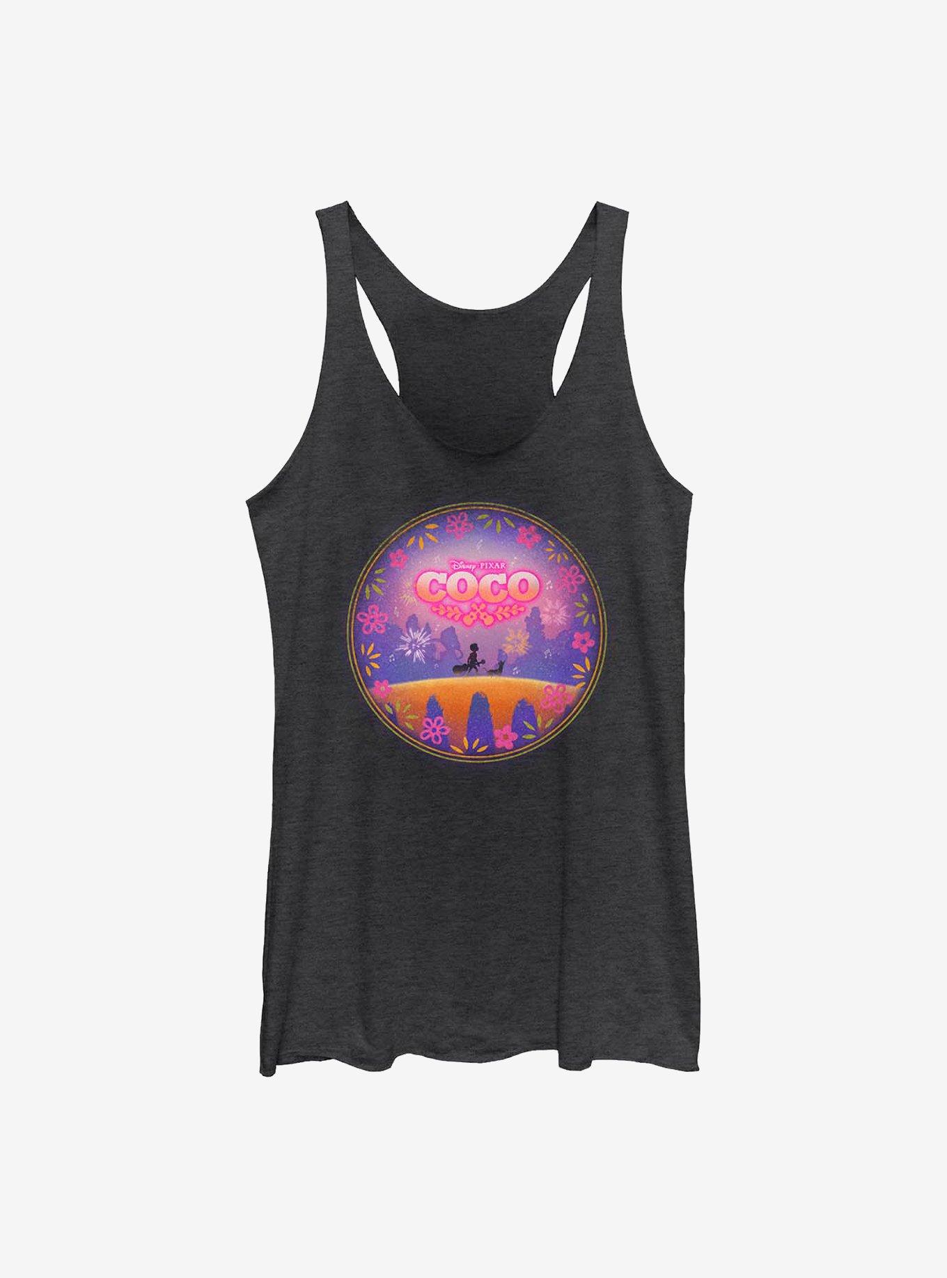 Disney Pixar Coco Bridge Girls Tank, BLK HTR, hi-res