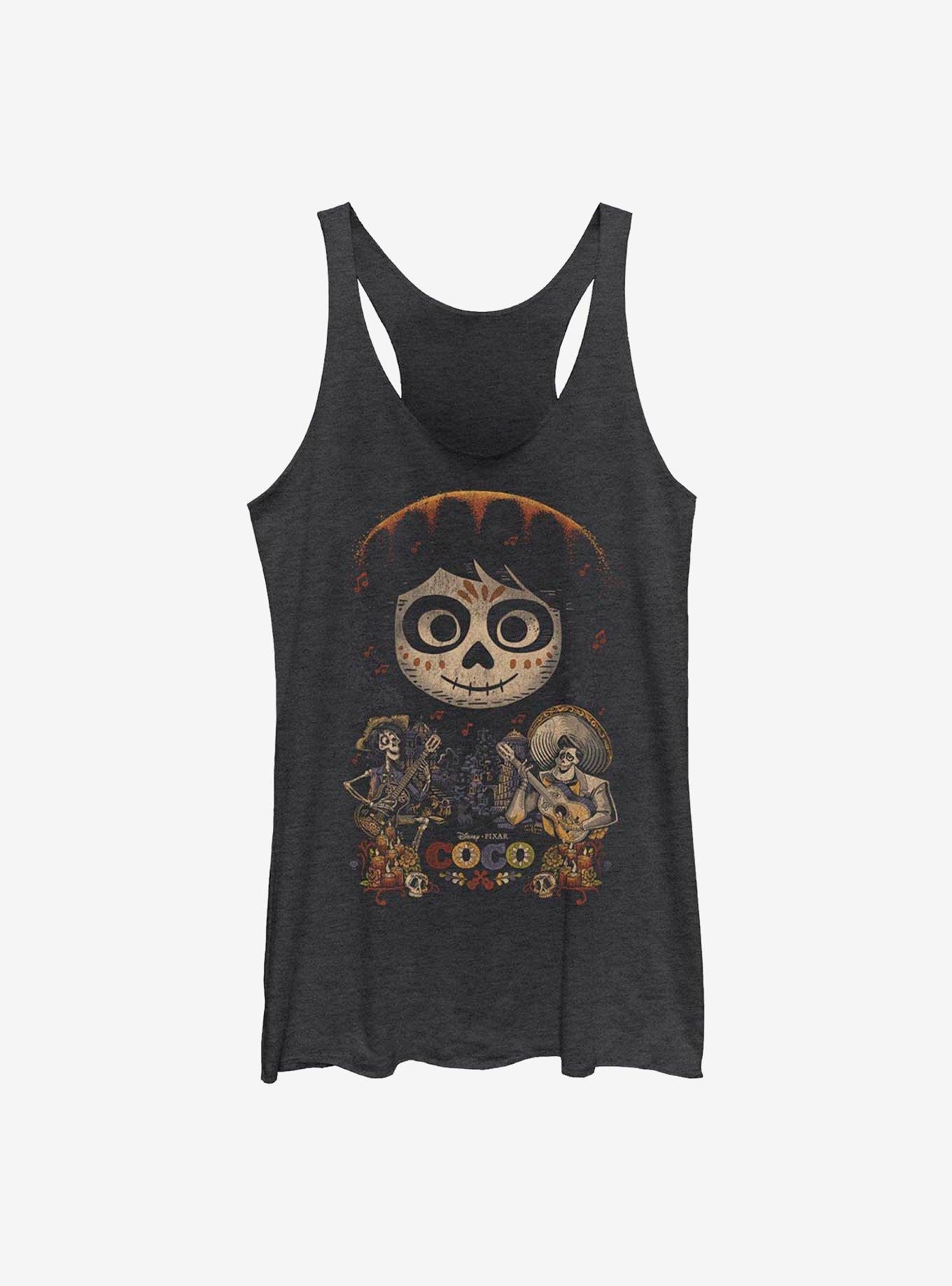 Disney Pixar Coco Poster Girls Tank, BLK HTR, hi-res