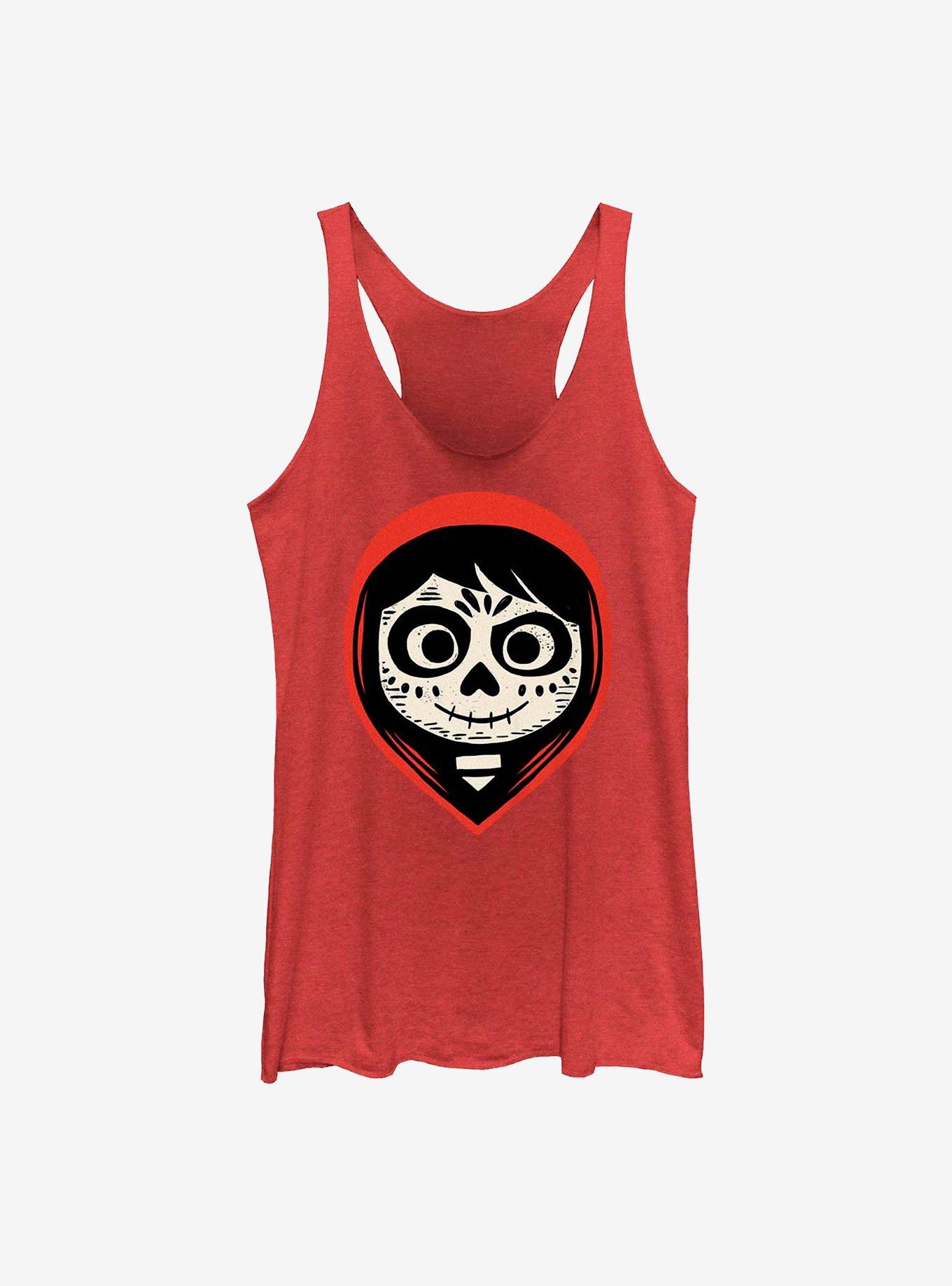 Disney Pixar Coco Dia De Los Muertos Girls Tank, RED HTR, hi-res