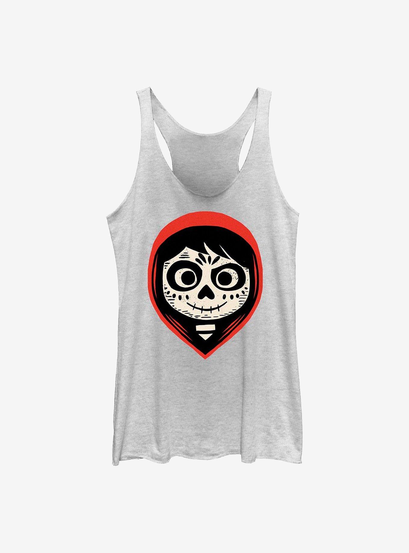 Disney Pixar Coco Dia De Los Muertos Girls Tank, WHITE HTR, hi-res