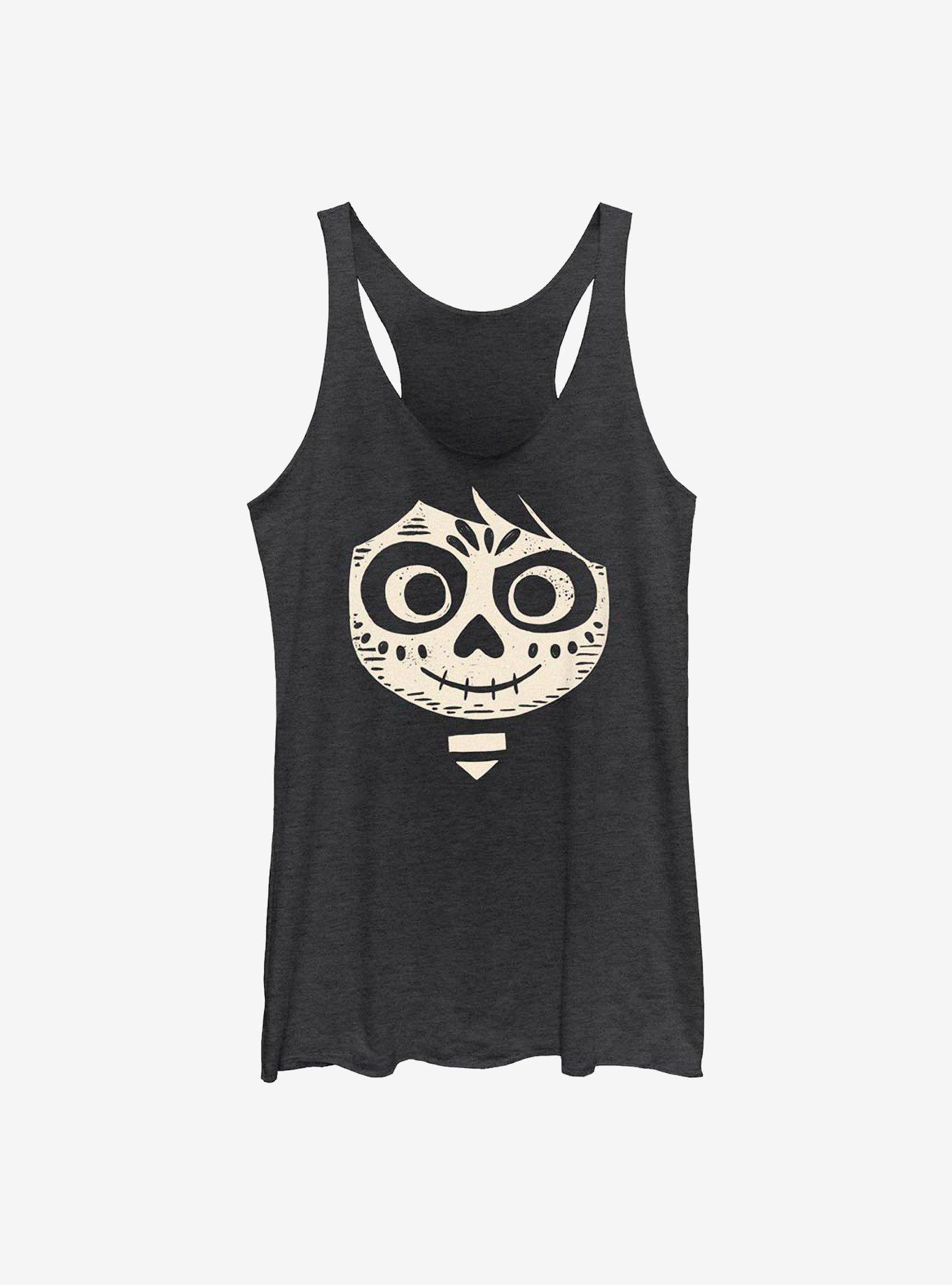 Disney Pixar Coco Miguel Face Girls Tank, BLK HTR, hi-res