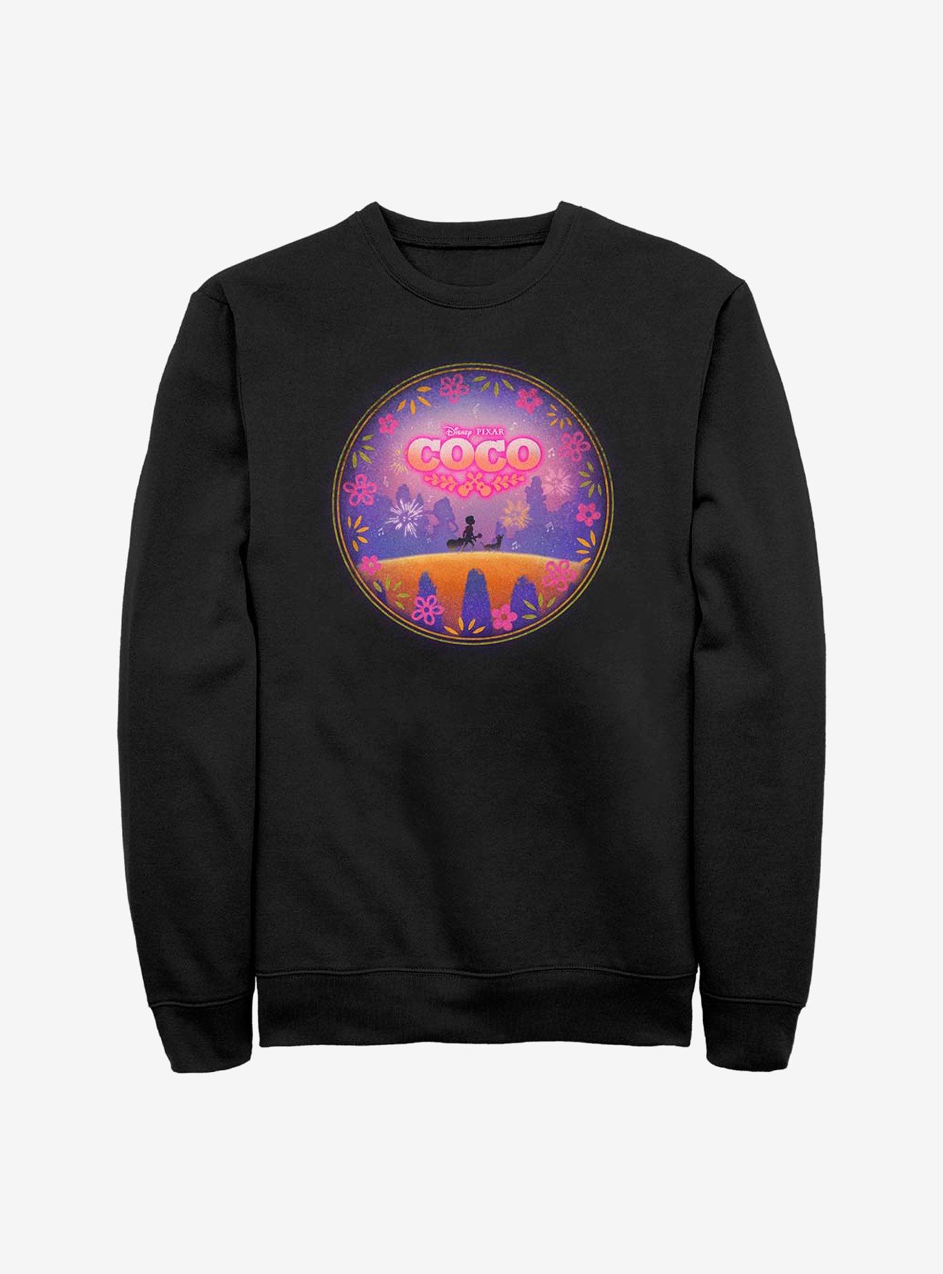 Disney Pixar Coco Bridge Crew Sweatshirt, BLACK, hi-res