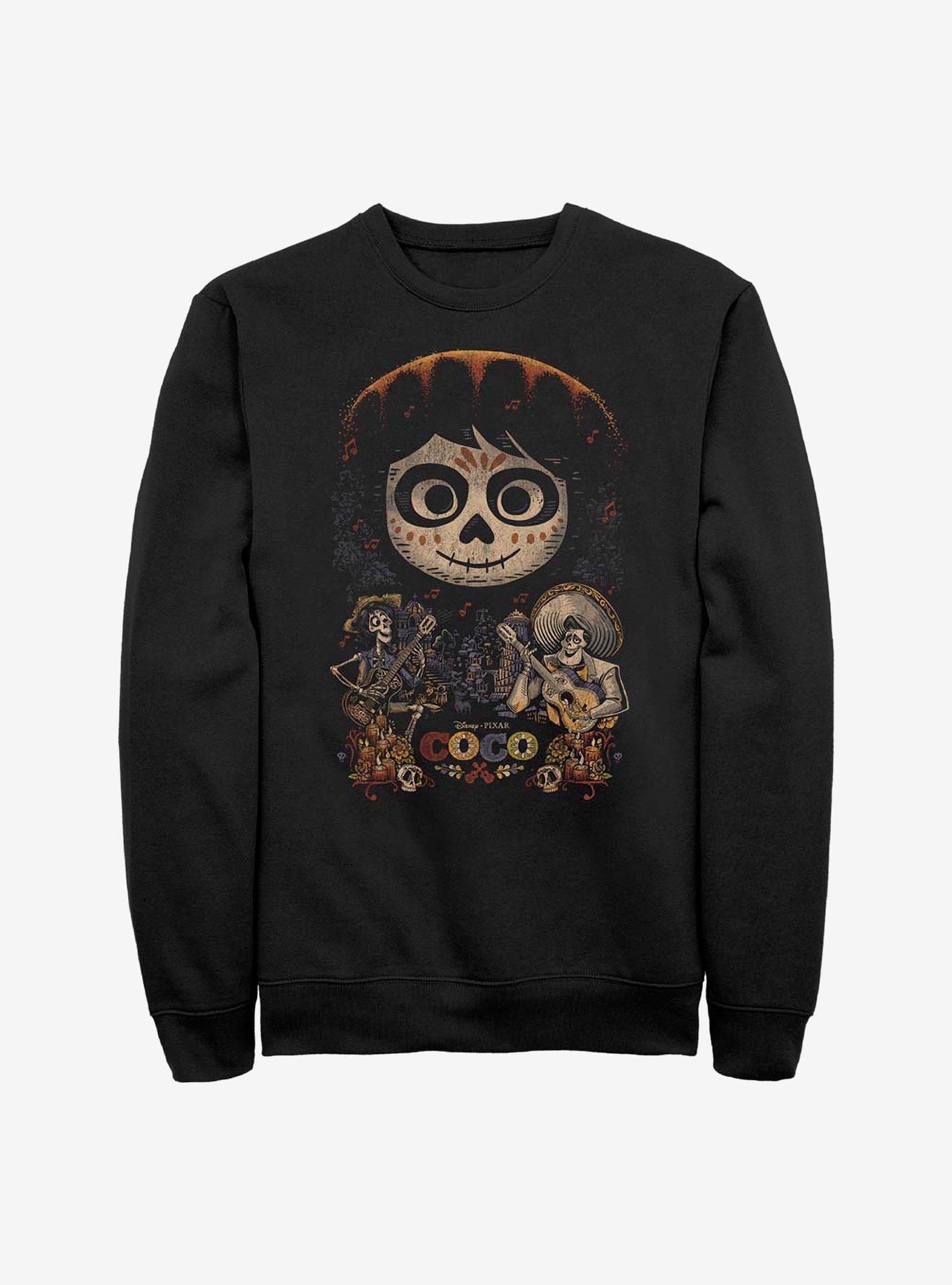 Disney Pixar Coco Poster Crew Sweatshirt, , hi-res