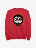 Disney Pixar Coco Dia De Los Muertos Crew Sweatshirt, RED, hi-res