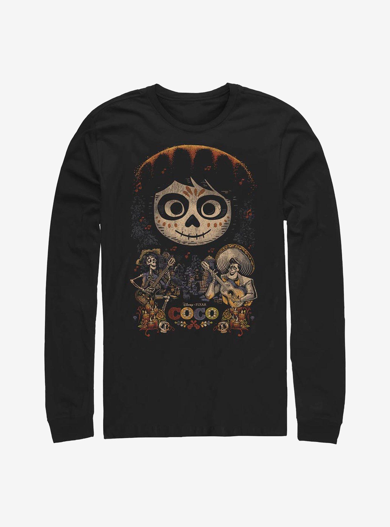 Disney Pixar Coco Poster Long-Sleeve T-Shirt, BLACK, hi-res