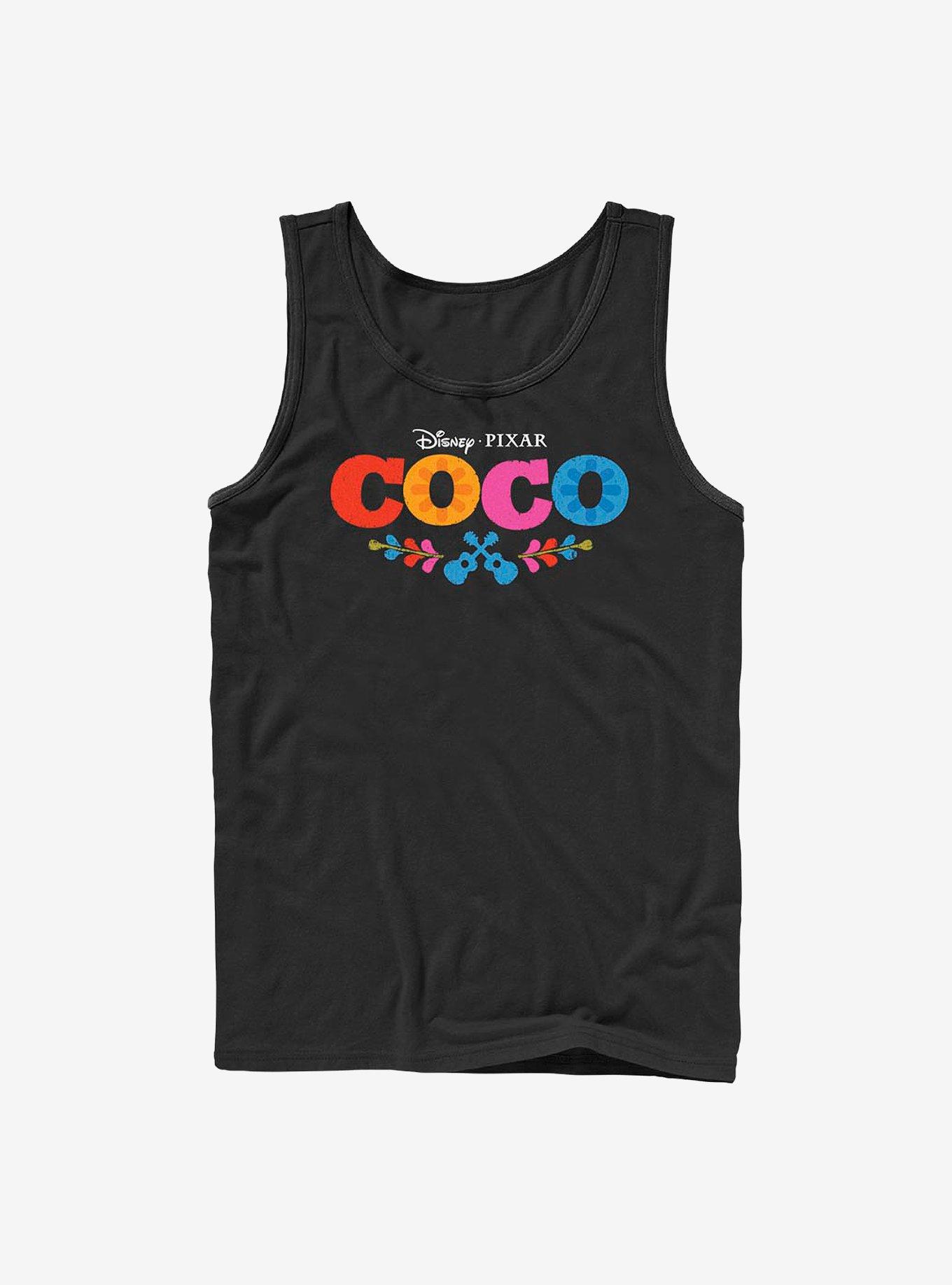 Disney Pixar Coco Logo Tank, BLACK, hi-res