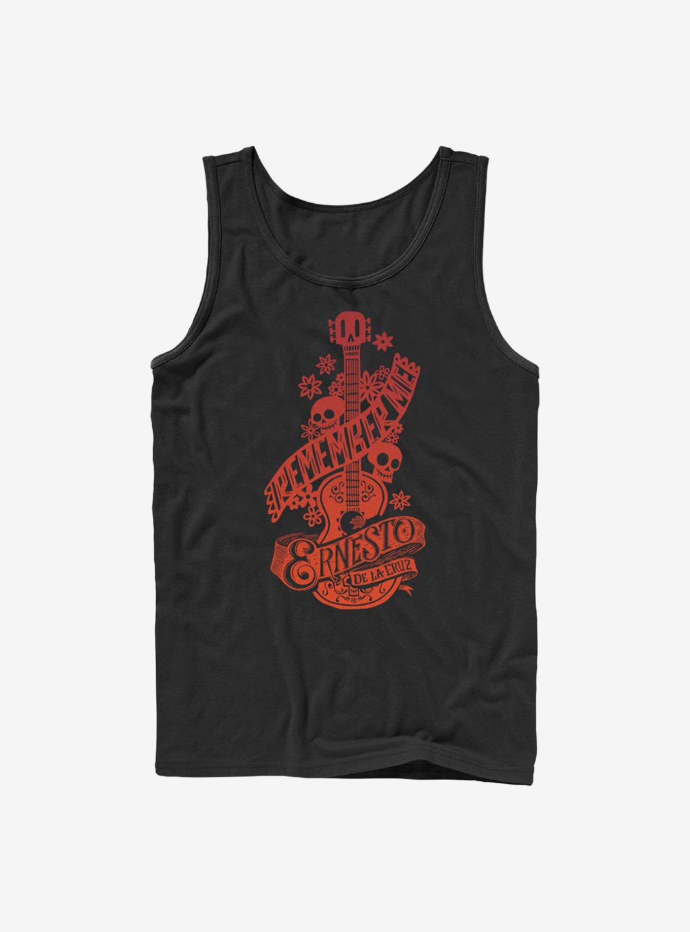 Disney Pixar Coco Ernesto De La Cruz Remember Me Tank, BLACK, hi-res