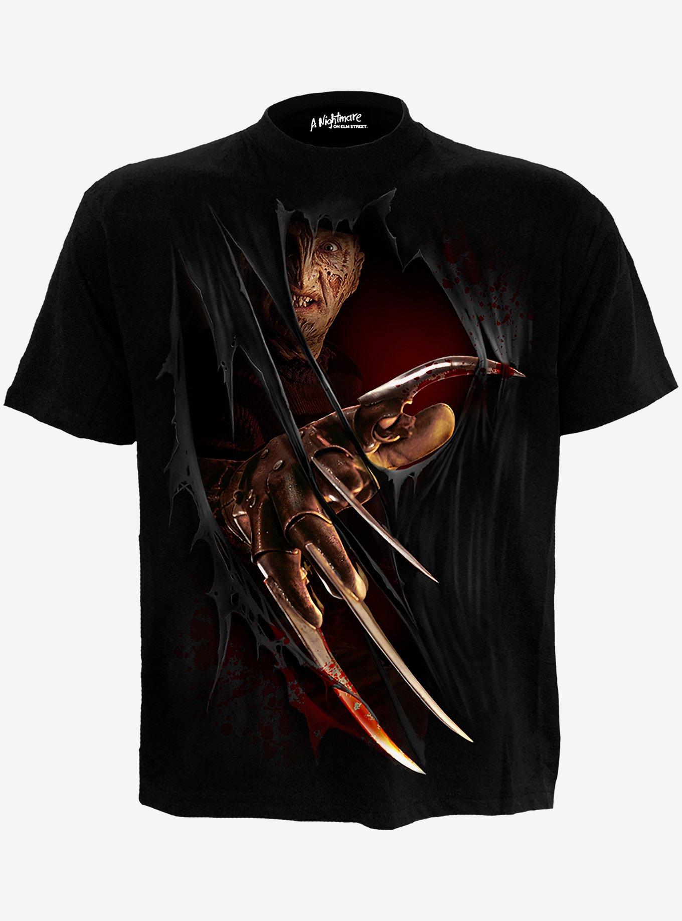 A Nightmare On Elm Street Freddy Claws T-Shirt, BLACK, hi-res
