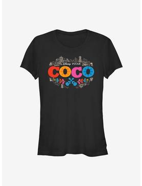 Disney Pixar Coco Artistic Logo Girls T-Shirt, BLACK, hi-res