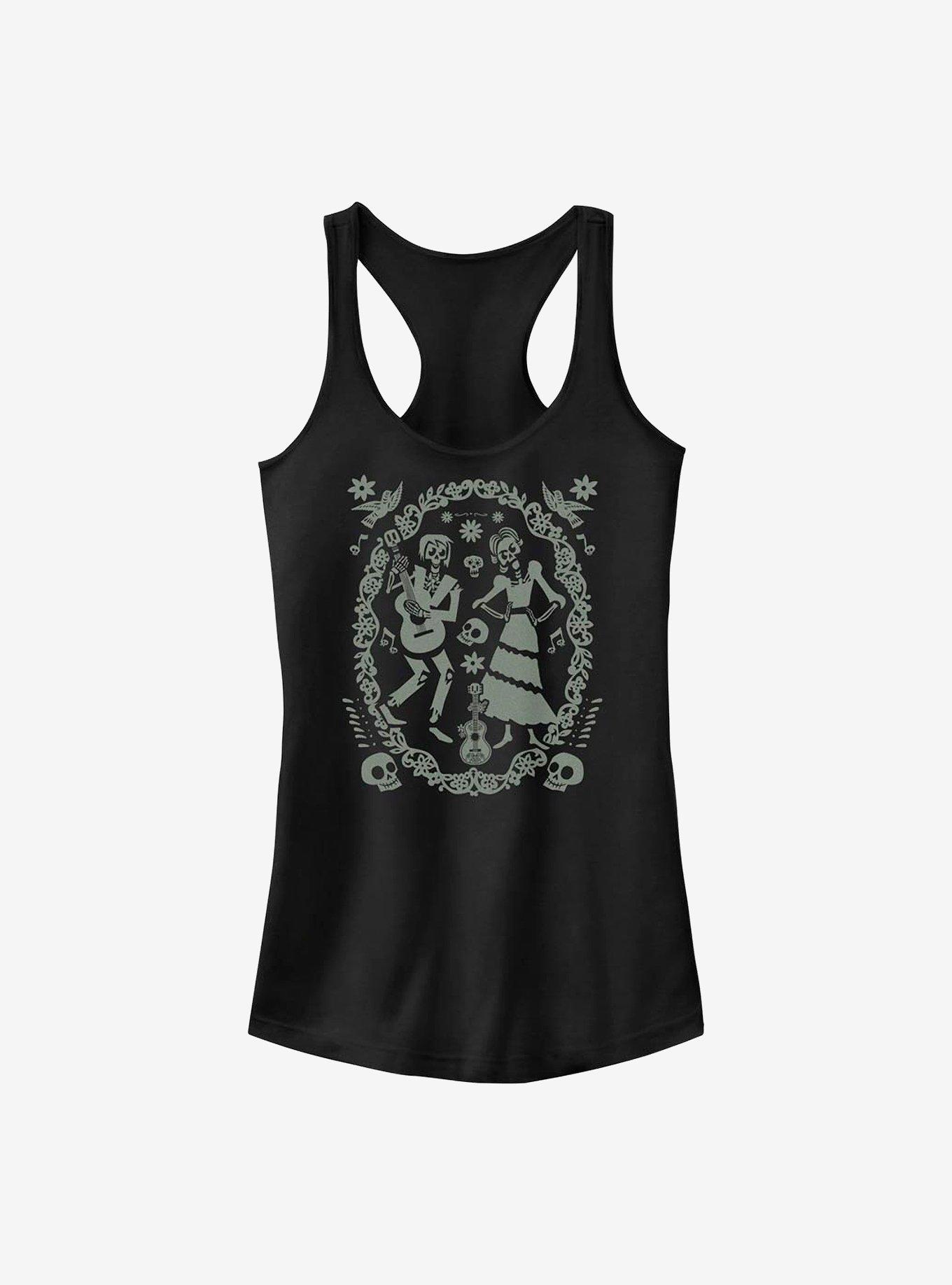 Disney Pixar Coco Paper Art Oval Girls Tank, , hi-res