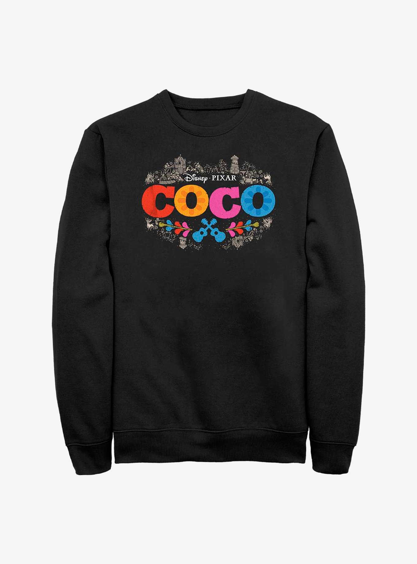 Disney Pixar Coco Artistic Logo Crew Sweatshirt, , hi-res