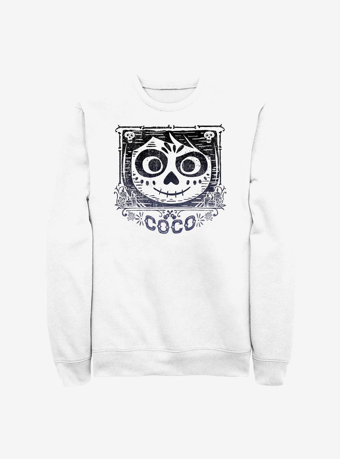 Disney Pixar Coco Face Frame Crew Sweatshirt