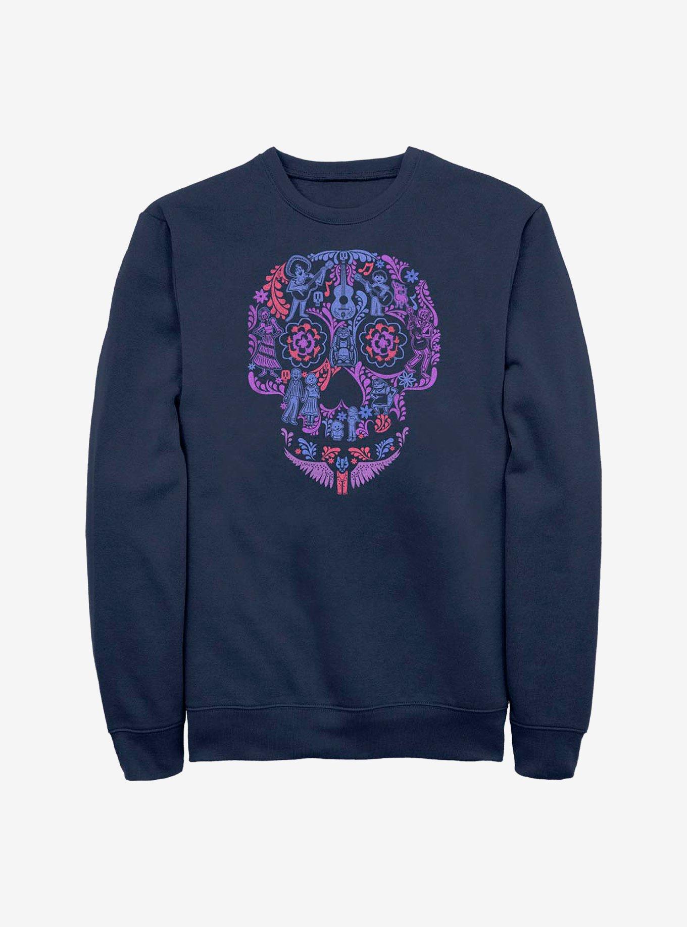 Disney Pixar Coco Skull Crew Sweatshirt
