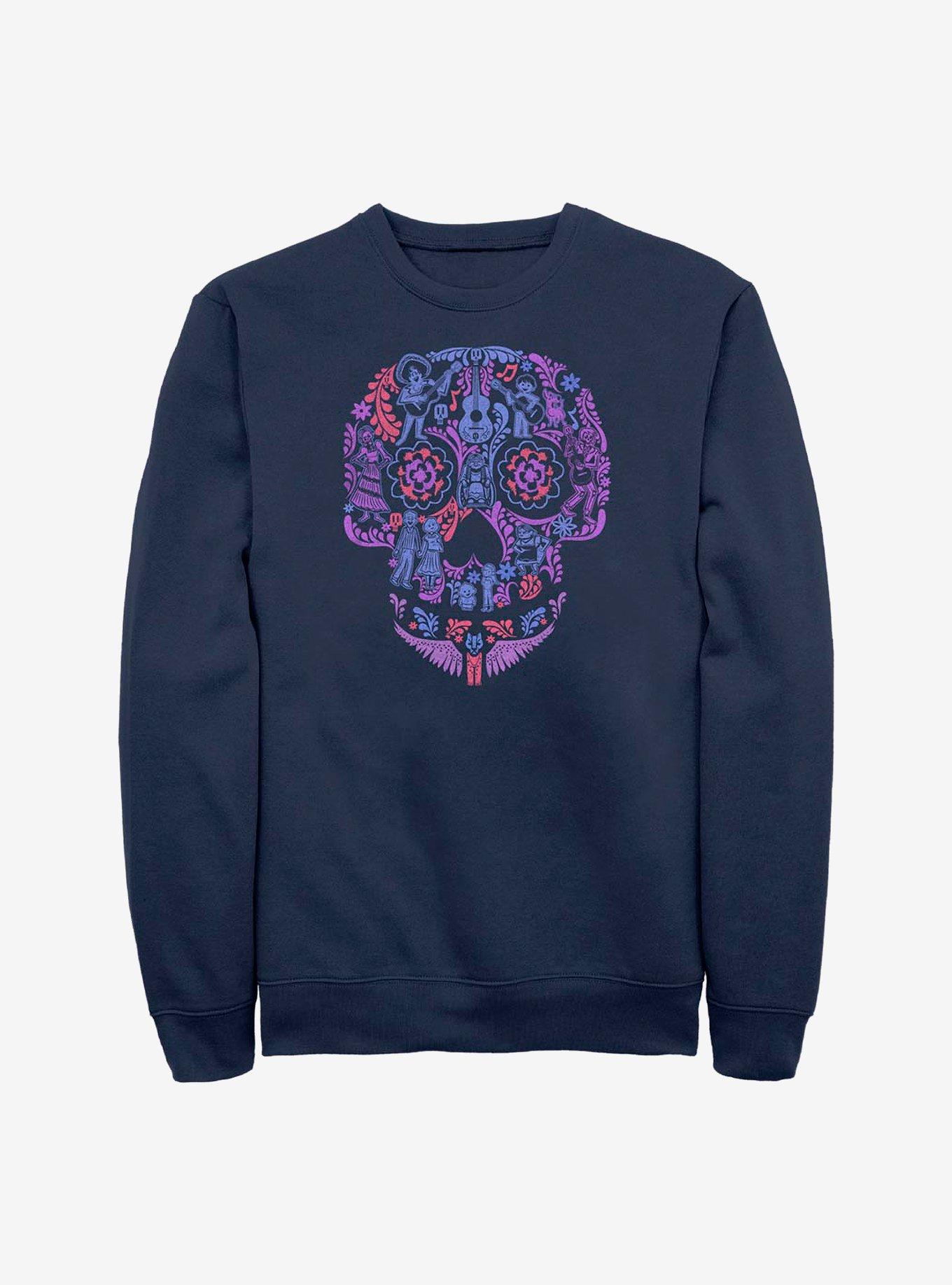 Disney Pixar Coco Skull Crew Sweatshirt, , hi-res