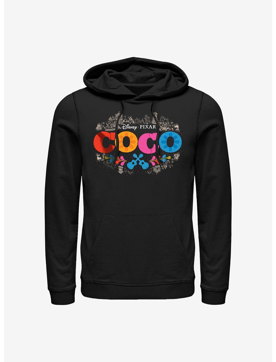 Disney Pixar Coco Artistic Logo Hoodie, BLACK, hi-res