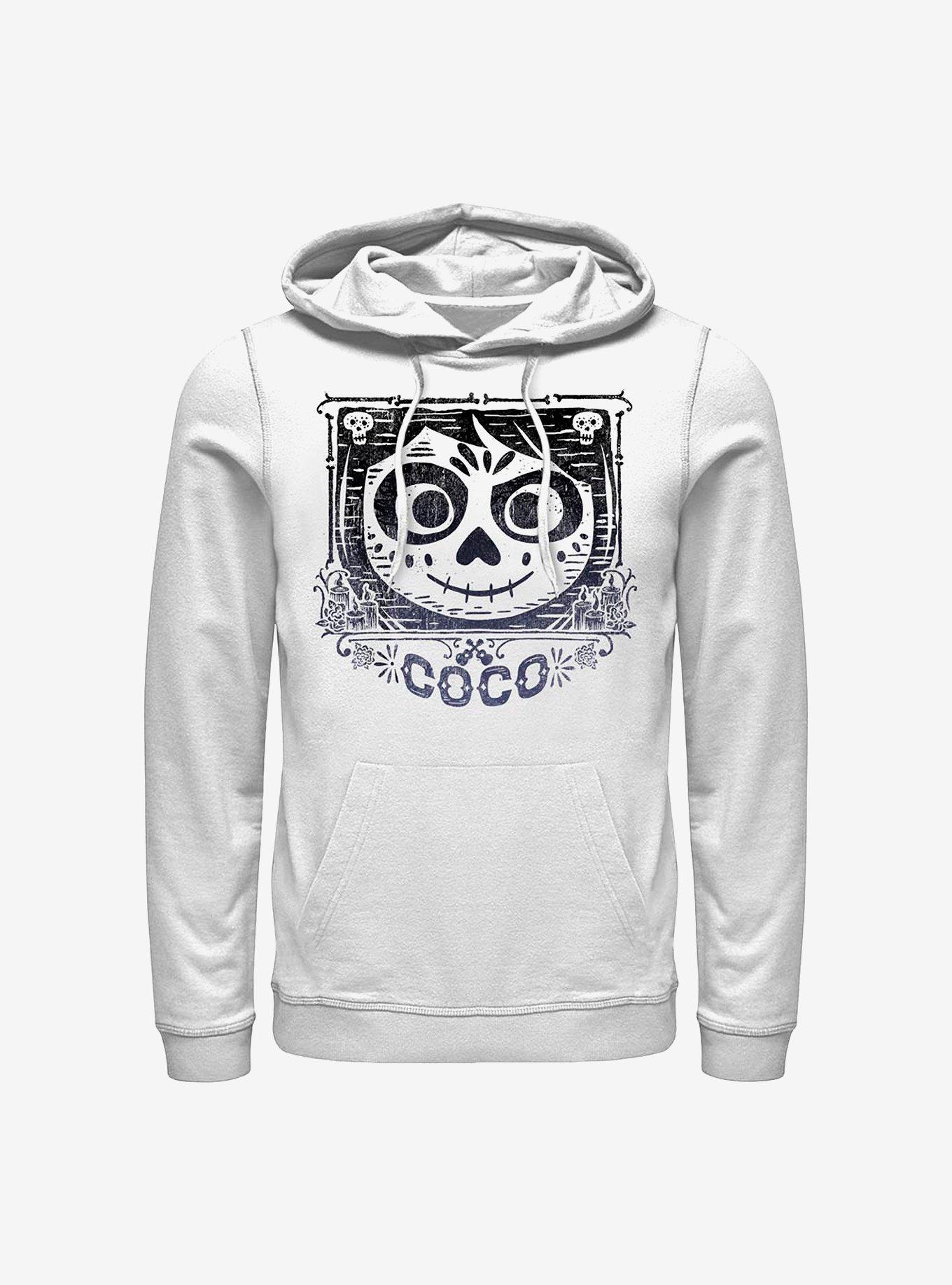 Disney Pixar Coco Face Frame Hoodie, WHITE, hi-res