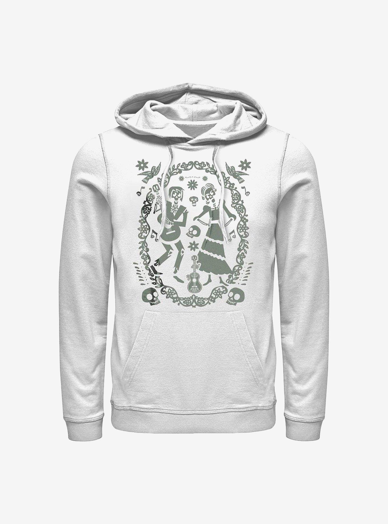 Disney Pixar Coco Paper Art Oval Hoodie, , hi-res