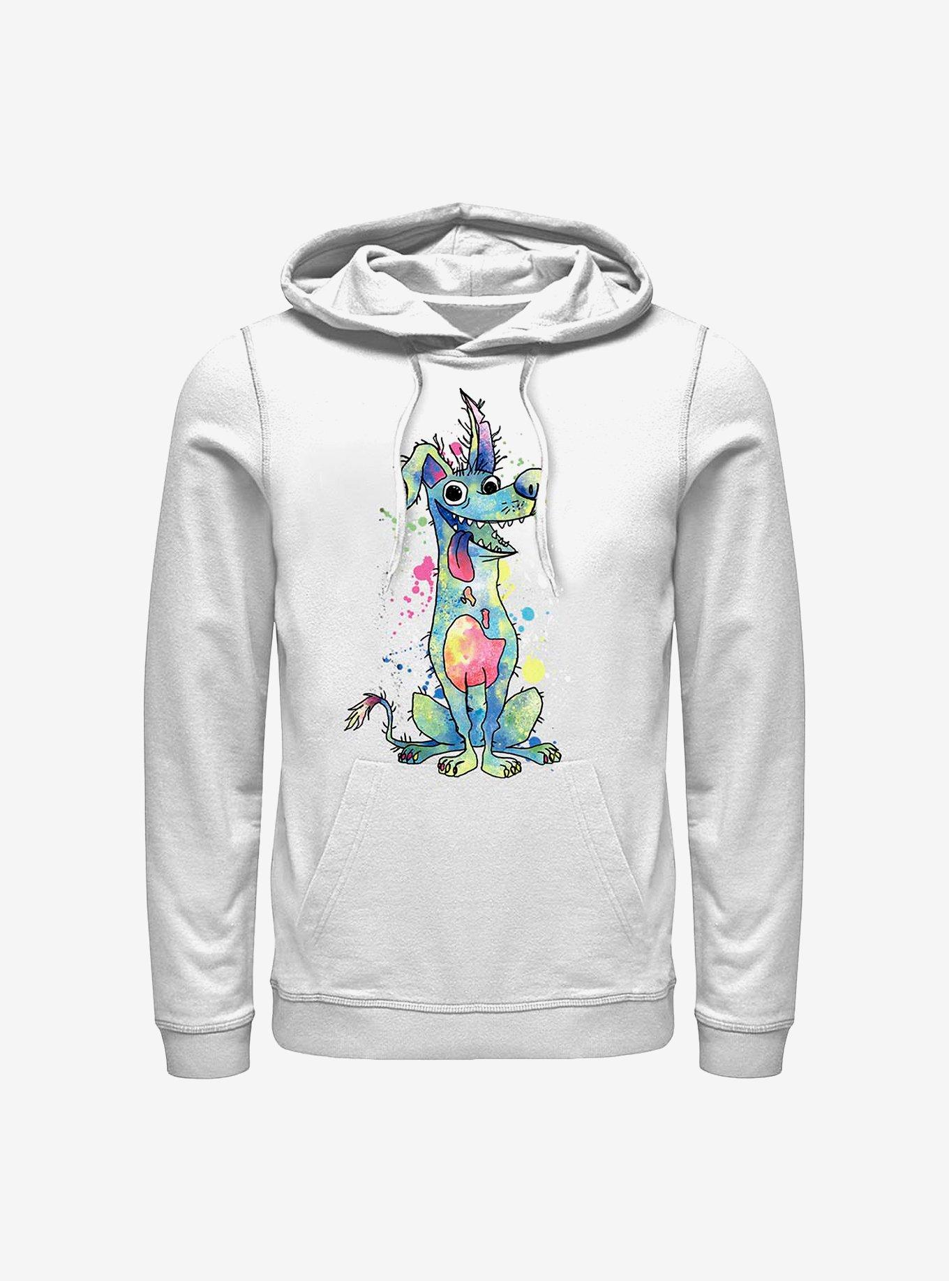 Disney Pixar Coco Watercolor Dante Hoodie, WHITE, hi-res