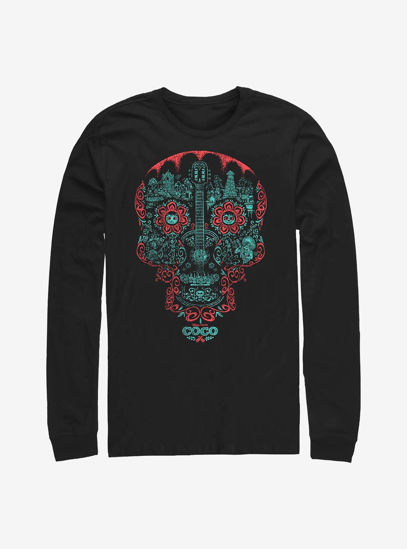 Disney Pixar Coco Craneo Muerto Long-Sleeve T-Shirt