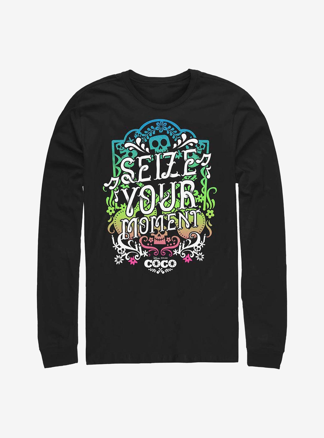 Disney Pixar Coco Seize Your Moment_04_132.Psd Long-Sleeve T-Shirt, BLACK, hi-res