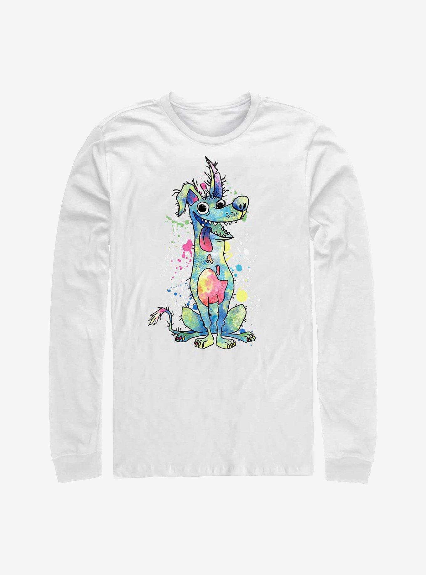 Disney Pixar Coco Watercolor Dante Long-Sleeve T-Shirt