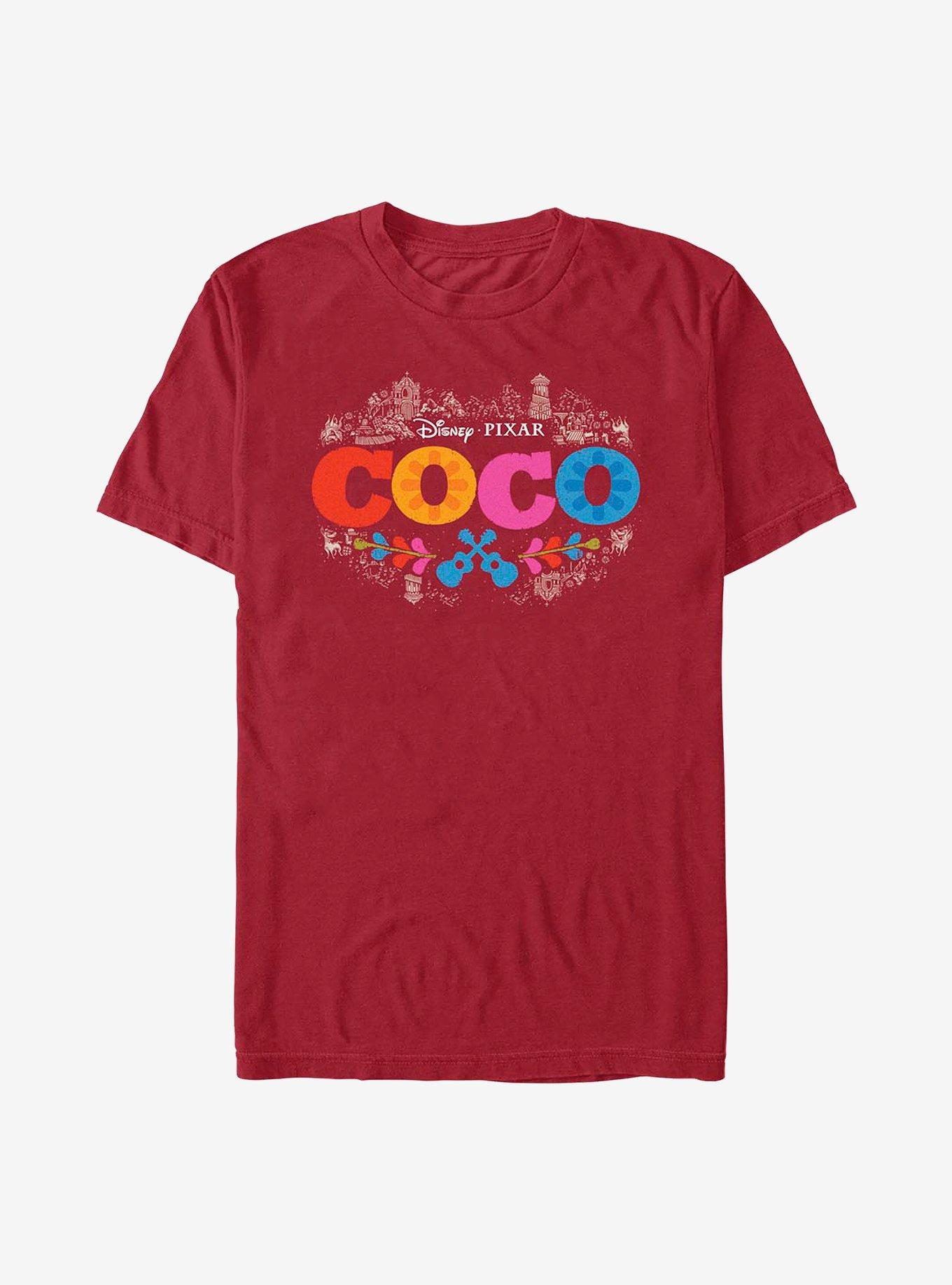 Disney Pixar Coco Artistic Logo T-Shirt, CARDINAL, hi-res