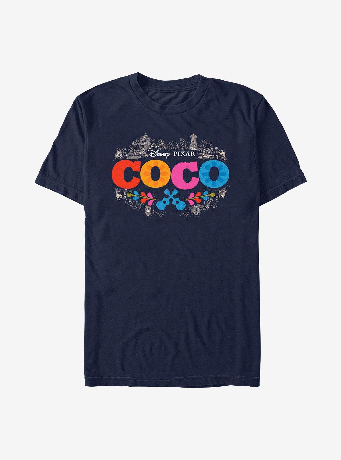 Disney Pixar Coco Artistic Logo T-Shirt, NAVY, hi-res