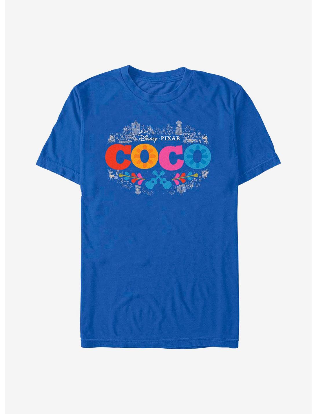 Disney Pixar Coco Artistic Logo T-Shirt, ROYAL, hi-res