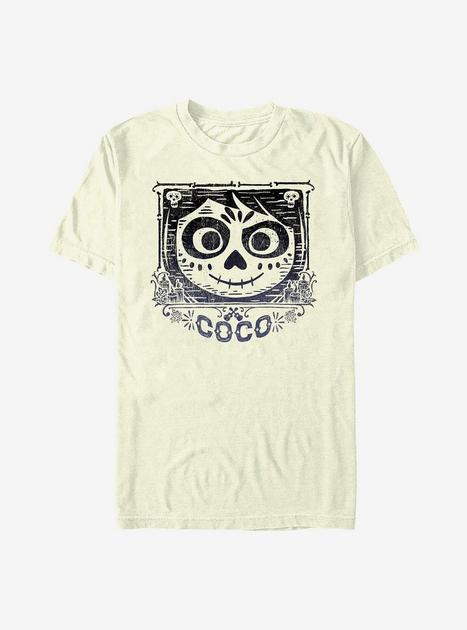 Disney Pixar Coco Face Frame T-Shirt - BEIGE/TAN | Hot Topic