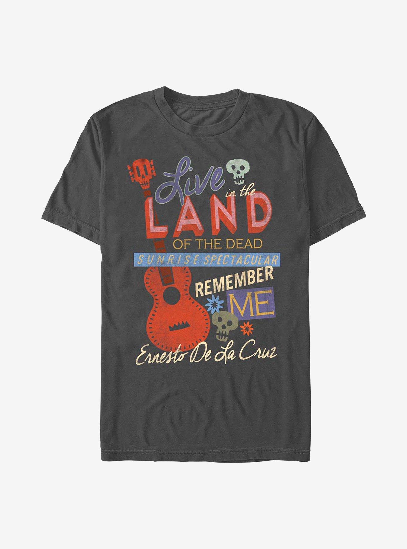 Disney Pixar Coco Live In The Land Of The Dead T-Shirt, CHARCOAL, hi-res