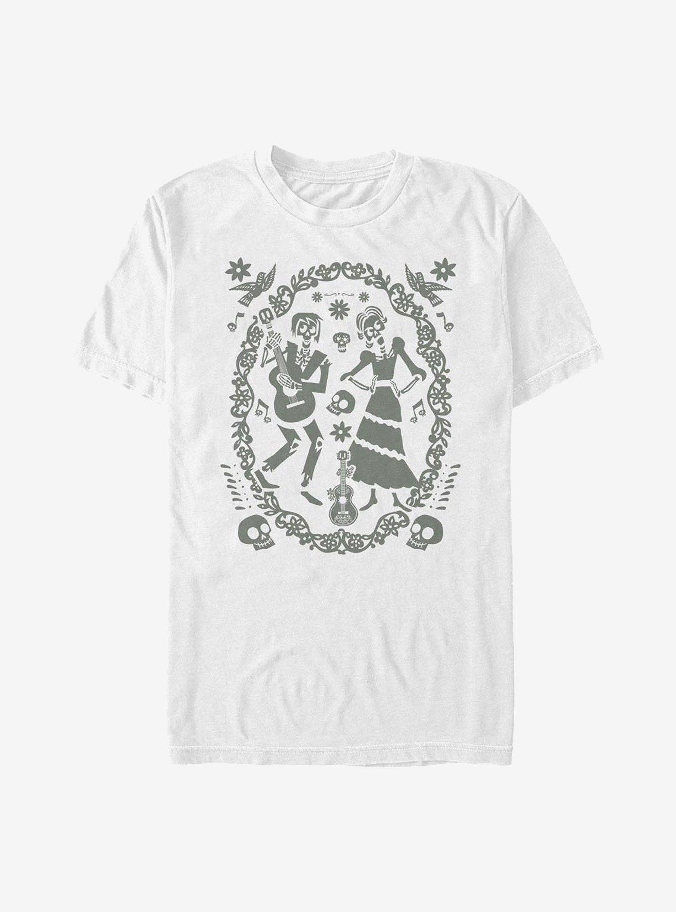 Disney Pixar Coco Paper Art Oval T-Shirt, , hi-res