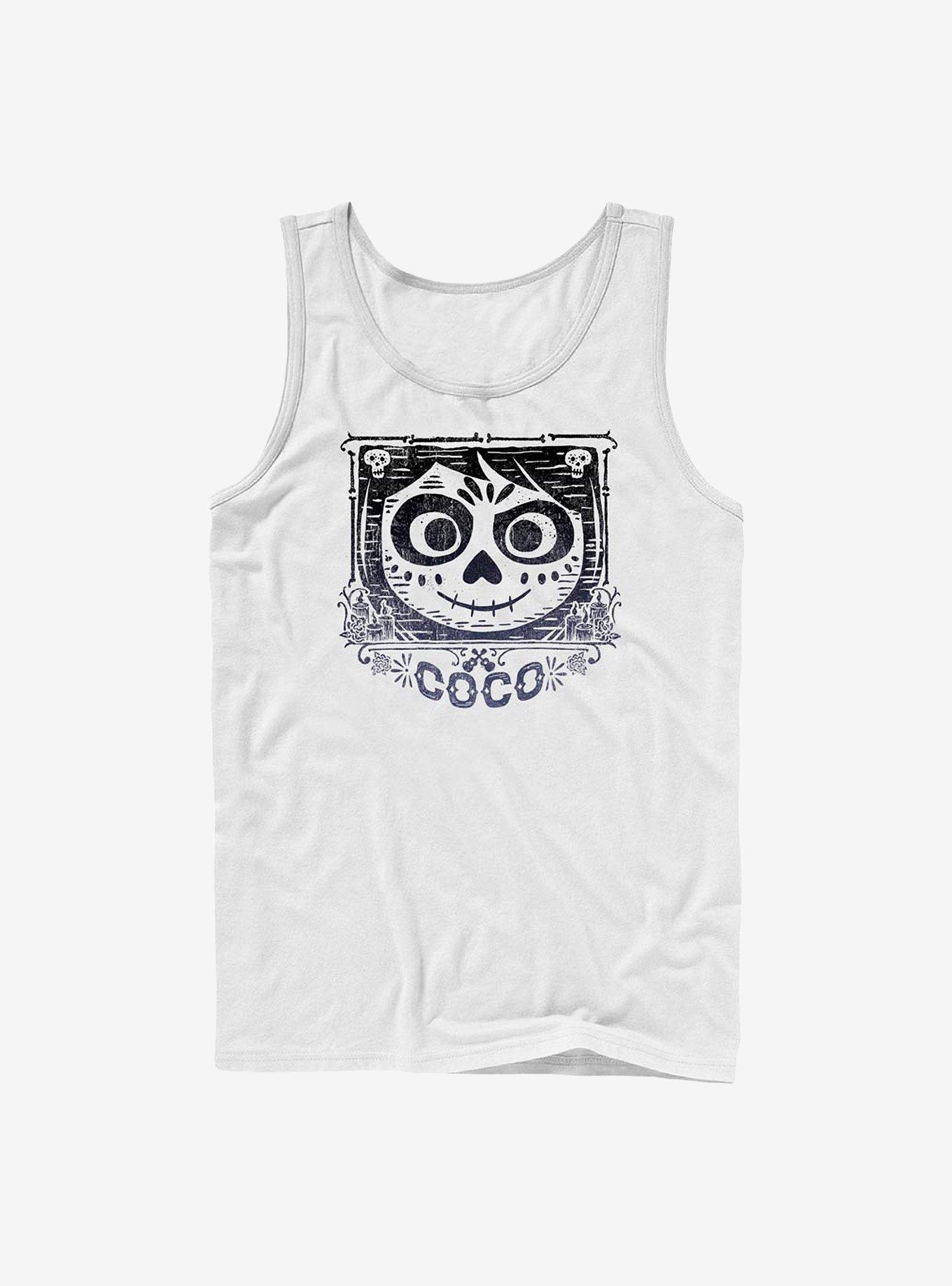 Disney Pixar Coco Face Frame Tank, WHITE, hi-res