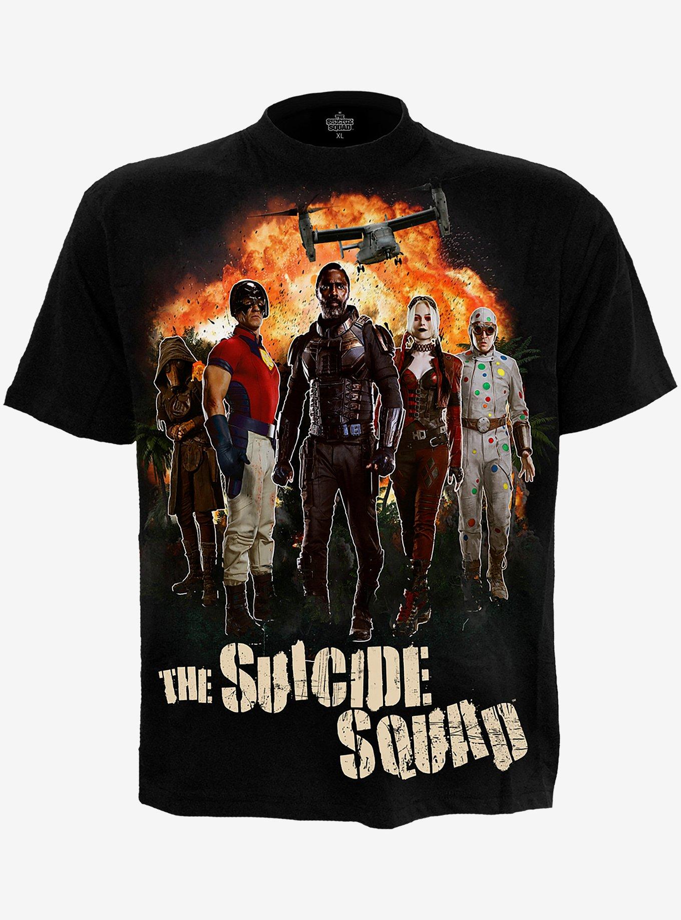 DC Comics The Suicide Squad Montage T-Shirt, BLACK, hi-res