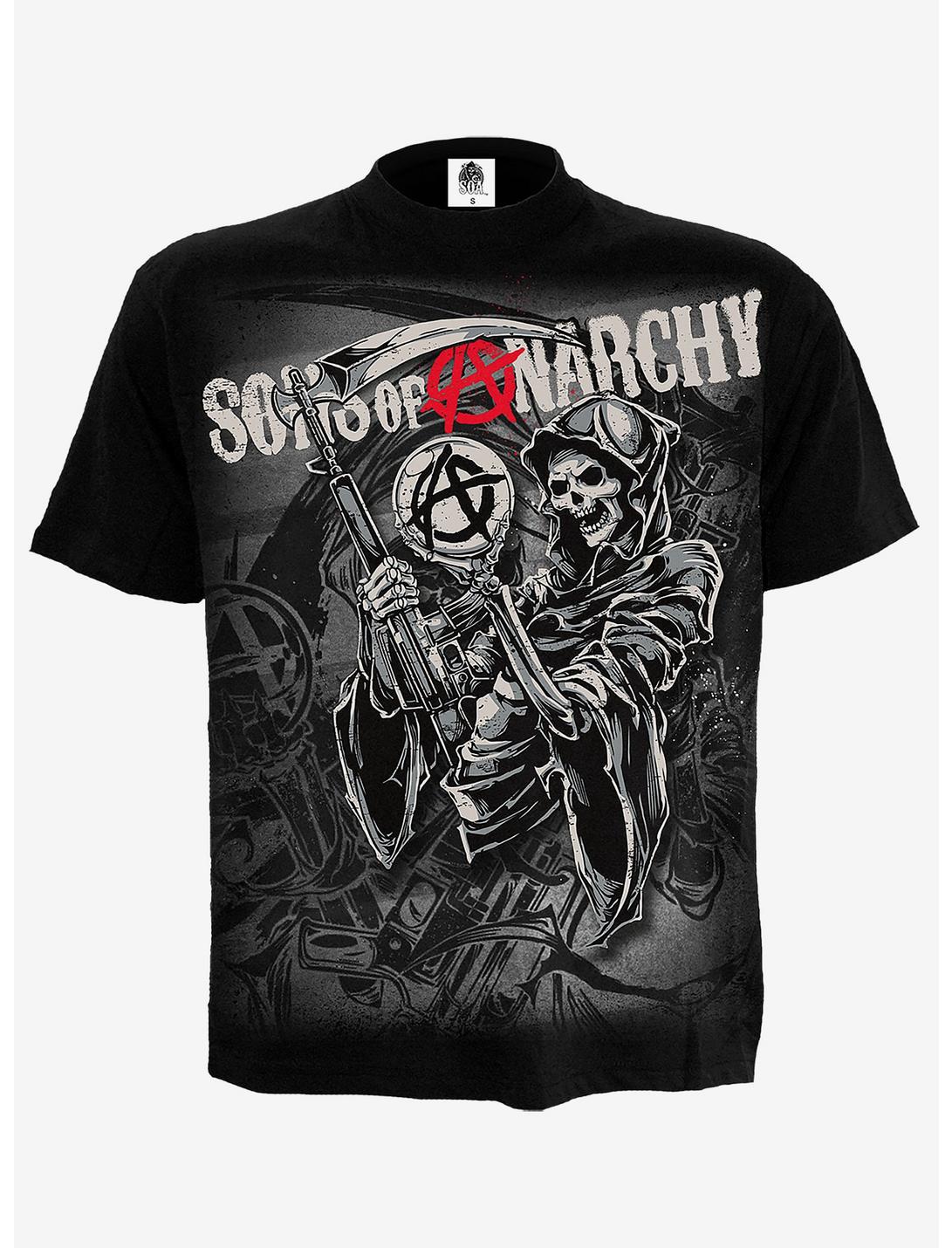 Sons Of Anarchy Reaper Montage T-Shirt, BLACK, hi-res