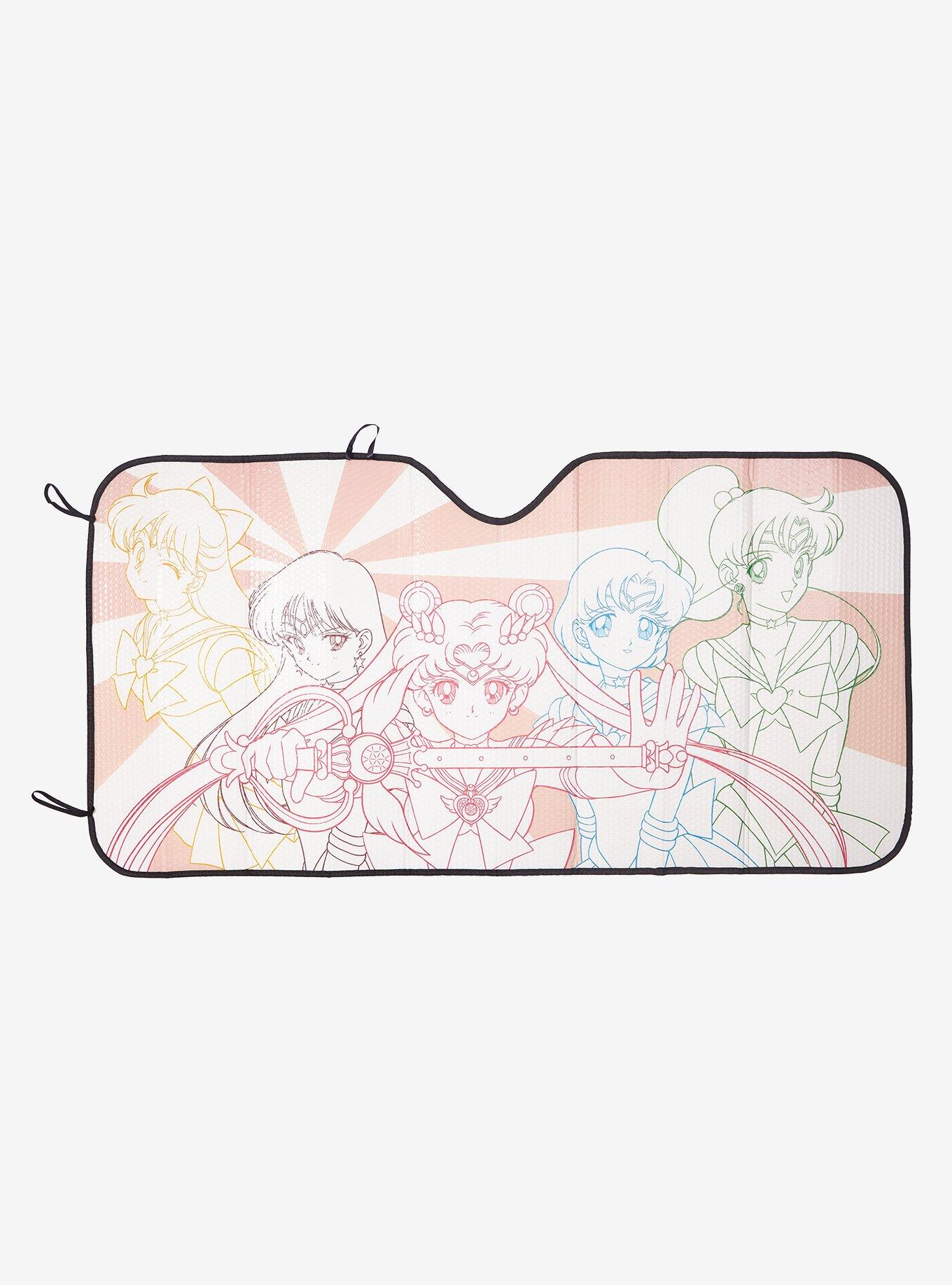 Sailor Moon Pastel Group Accordion Sunshade, , hi-res